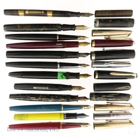 Waterman's, Sheaffer, Parker Fountain Pens (12)