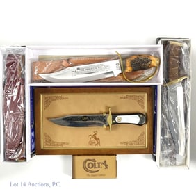 Franklin Mint Colt Bowie & NIB's (5)