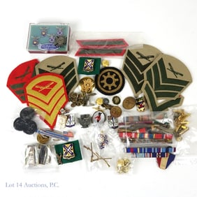 Militaria Lot Including Sterling Silver (+50)