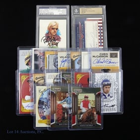 18 Signed Horse Racing Jockey Cards