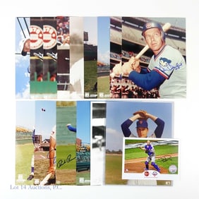 13 Signed 8x10 Photos Of Formers Cubs