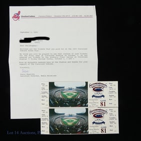 Full Tickets Cleveland Stadium Final Game (2)
