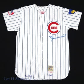 Ron Santo Full Name Signed Jersey