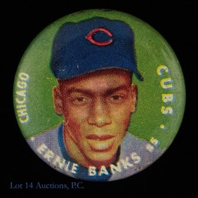 Ernie Banks 1956 Topps Button Or Pin