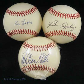 Baseballs Signed By 3 White Sox HOF Members