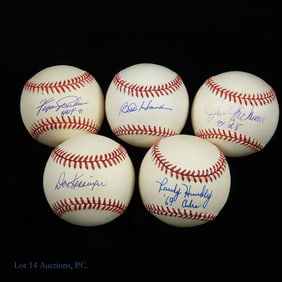 5 Baseballs Signed By Members Of The 1969 Cubs