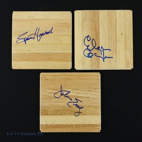 Baylor Haywood Erving Signed Floorboards (3)