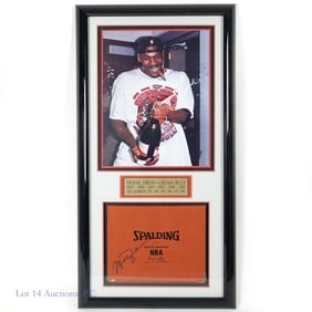 Michael Jordan Signed Spalding Portfolio (COA)