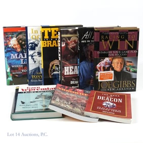 Football Books (9) - Many Signed