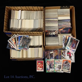 2600 Sports Cards Including 3 Signed Cards