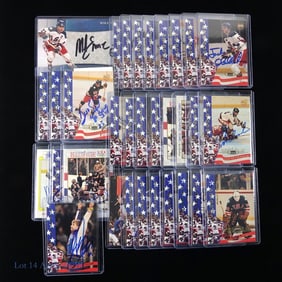 32 1980 Miracle On Ice Signed Hockey Cards