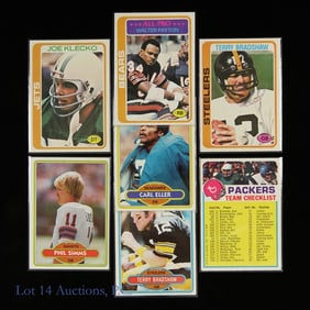 Vintage Football Cards (Payton, Bradshaw, More)