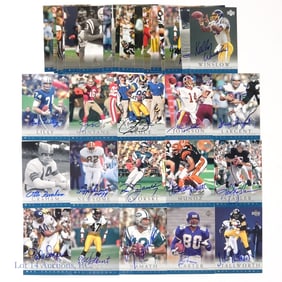 Autographed Football Cards (32 - 17 UD COA)