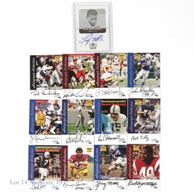 Autographed Football Cards (13 - 6 HoF)