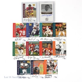 Autographed Football Cards (12 - 9 HoF)