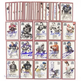 2000 Fleer Greats Game Football Cards (Signed)