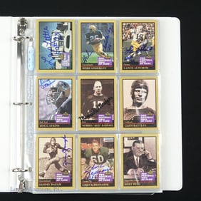 Enor Football Hall of Fame Cards - Many Signed