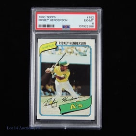 1980 Topps Rickey Henderson Baseball Card (PSA 6)