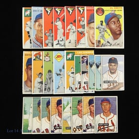 1954 Topps (13) & 1951 Bowman Baseball Cards