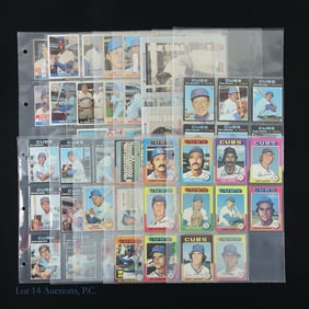 87 Chicago Cubs Baseball Cards 1960's To 1970's