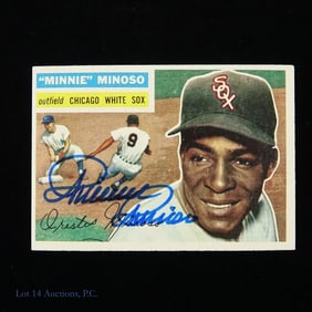 Minnie Minoso Signed 1956 Topps Card #125