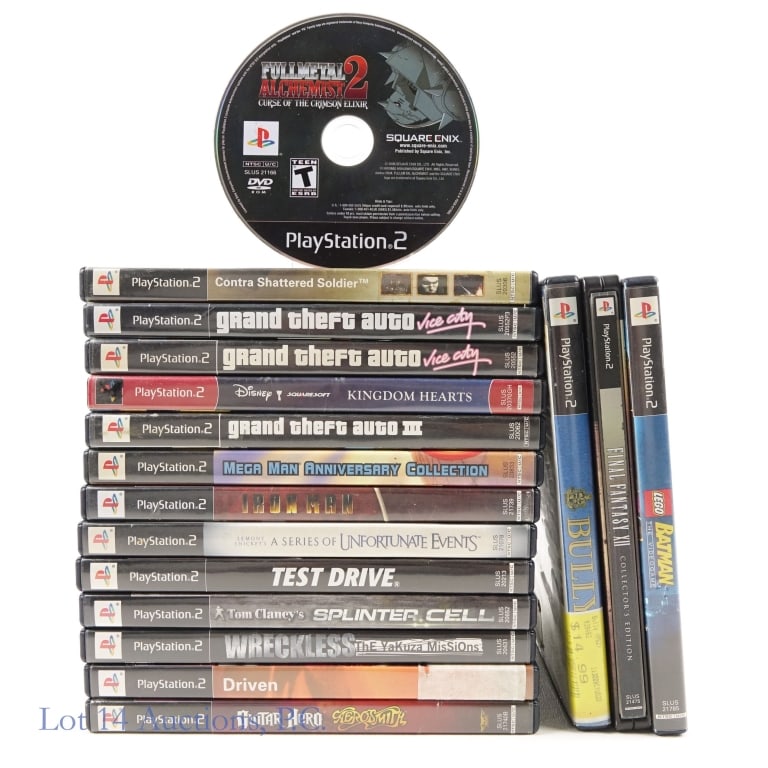 Playstation 2 Games, Bully, Batman (17): Playstation 2 Games, Bully, Batman (17). Collection of PS2 games. Items include: Iron Man; Lemony Snicket's A Series of Unfortunate Events; Test Drive; Splinter Cell; Yakuza Missions; Driven; Guitar H