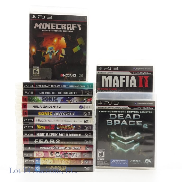 PS3 Games, Sonic, Catherine, 007, Mafia II (16): PS3 Games, Sonic, Catherine, 007, Mafia II (16). Collection of Playstation 3 Games in cases with instruction booklets. Some items are rated MATURE. All appear well maintained with minimal wear. Cather