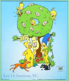 Garden of Springfield Simpsons Sericel, Ltd. Ed.