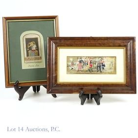 Woven Silk Stevengraph Pictures (2) - T. Stevens