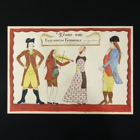 Fraktur Art, Stark County, Ohio, Dated January, 1818