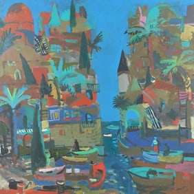 Aleksejs Naumovs (b. 1955) "Akko" on Masonite (LOCAL / 3RD PARTY SHIP)