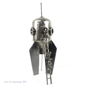 Rob Nehring Rusty Noodle Sculpture Space Ship