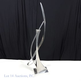 Bill Keating Modernist Aluminum 5 Ft. Sculpture