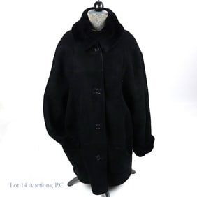 Dominic Bellisimo Black Shearling Coat