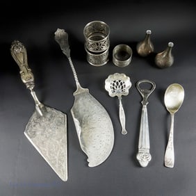 Sterling Silver Lot, Some Weighted (10)