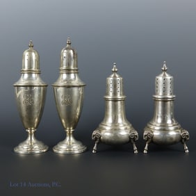 Sterling Silver Salt & Pepper Shakers (2 Pr)