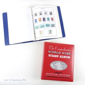 USA & World Postage Stamp Albums (500+)