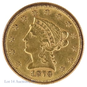 1878 Gold Liberty Head $2.50 (AU)