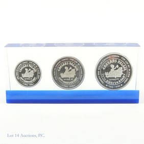 Caesar Palace USA 20th Ann Silver Gaming Tokens -3