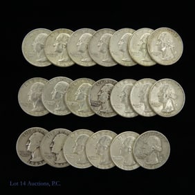 USA 90%-Silver Washington Quarters (20)