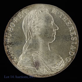 "1780" Vienna Silver Maria Theresa Thaler (GEM BU)