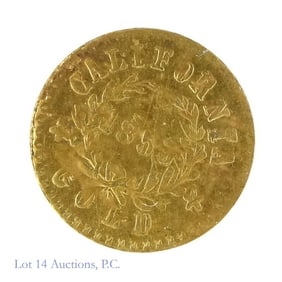 1853 California Eureka Gold Token