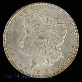 1885 (P) USA Silver Morgan Dollar (GEM BU*)