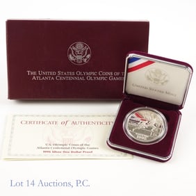 1995-P USA Silver Olympic Comm. $1 In OGP