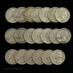 USA 90%-Silver Washington Quarters (20)