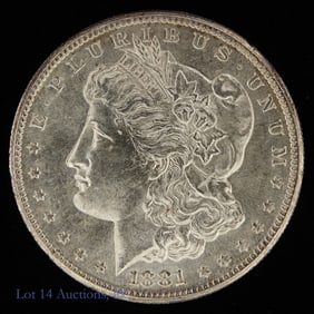 1881-S USA Silver Morgan Dollar (CH BU)