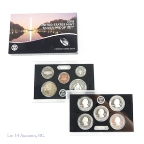 2018-S US Mint 90%-Silver 10-Coin Proof Set in OGP