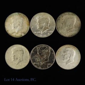 1965 - 1968 USA 40%-Silver Kennedy 50c (6)