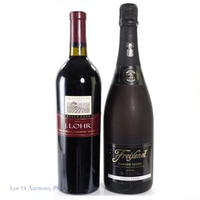 Freixenet Sweet Cuvee & 2001 J. Lohr Cabernet (2)