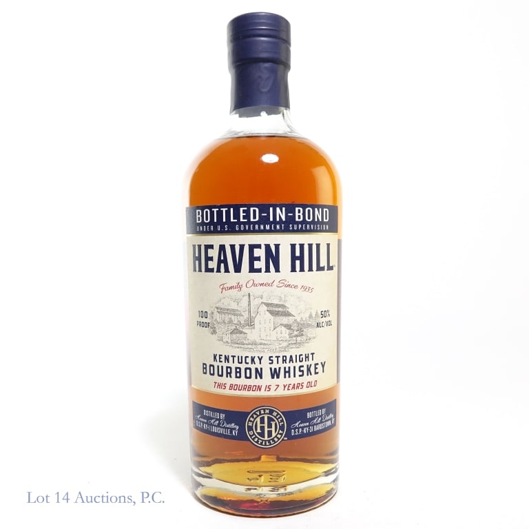 Heaven Hill 7 Year Bottled-In-Bond Bourbon: Heaven Hill 7 Year Bottled-In-Bond Bourbon, 100 Proof, 750 ml.